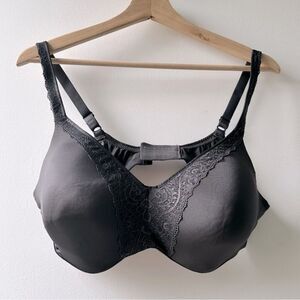 Bali gray padded bra size 40 wireless bra charcoal pretty lace comfy​ sexy cute